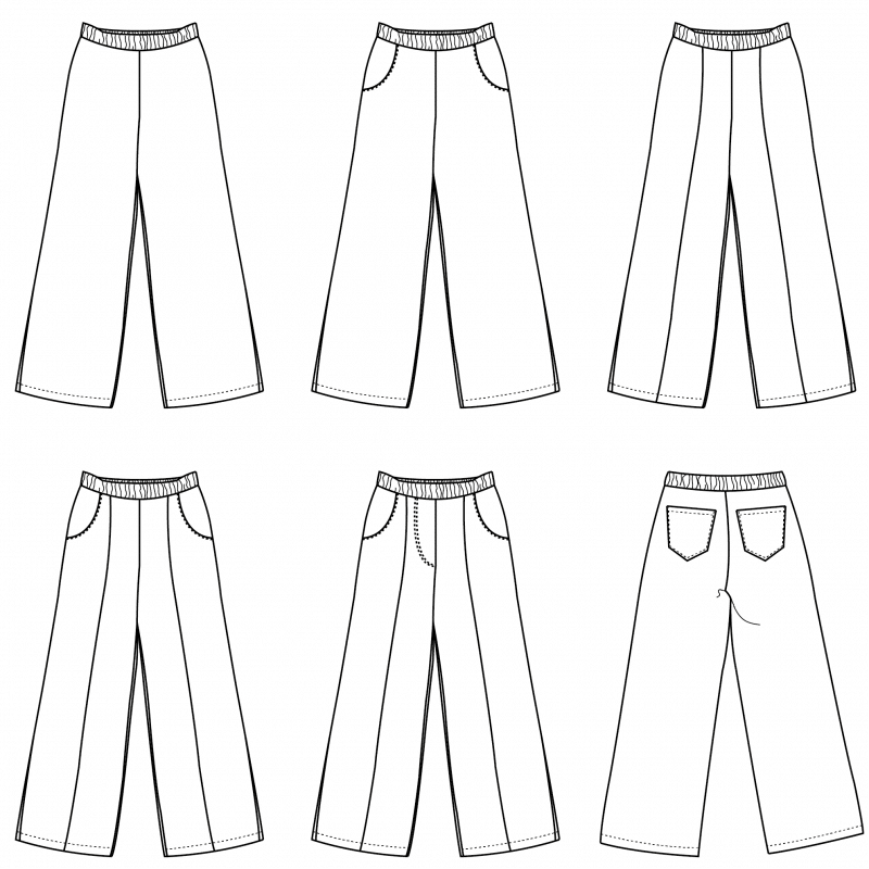 Bel’Etoile – Bay pants dames (papieren patroon)