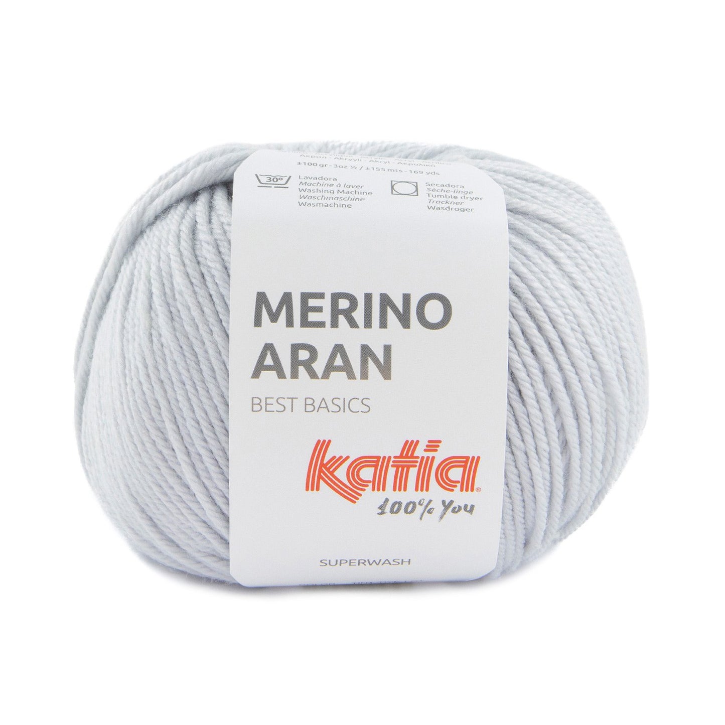 Katia Merino Aran Blauwachtig grijs kleur - 98