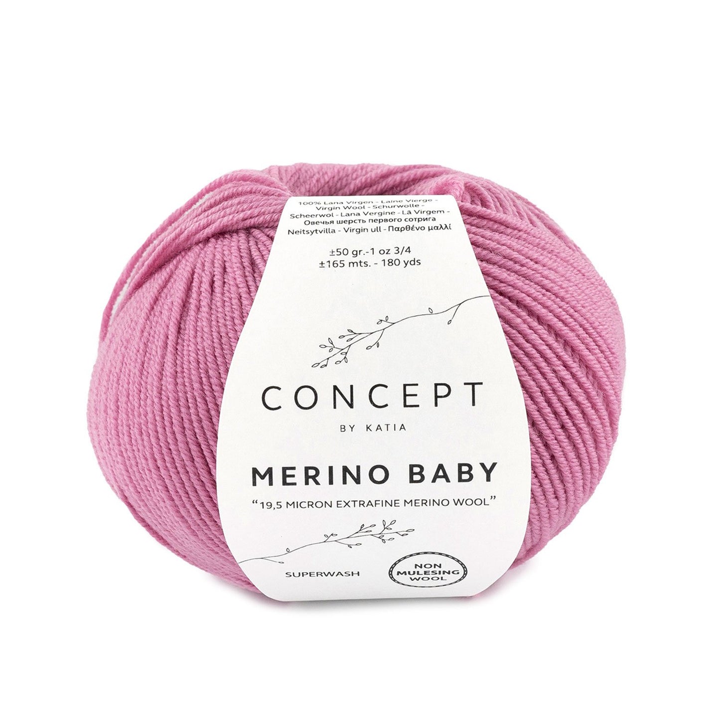 Katia Merino Baby Kauwgom roze kleur - 46