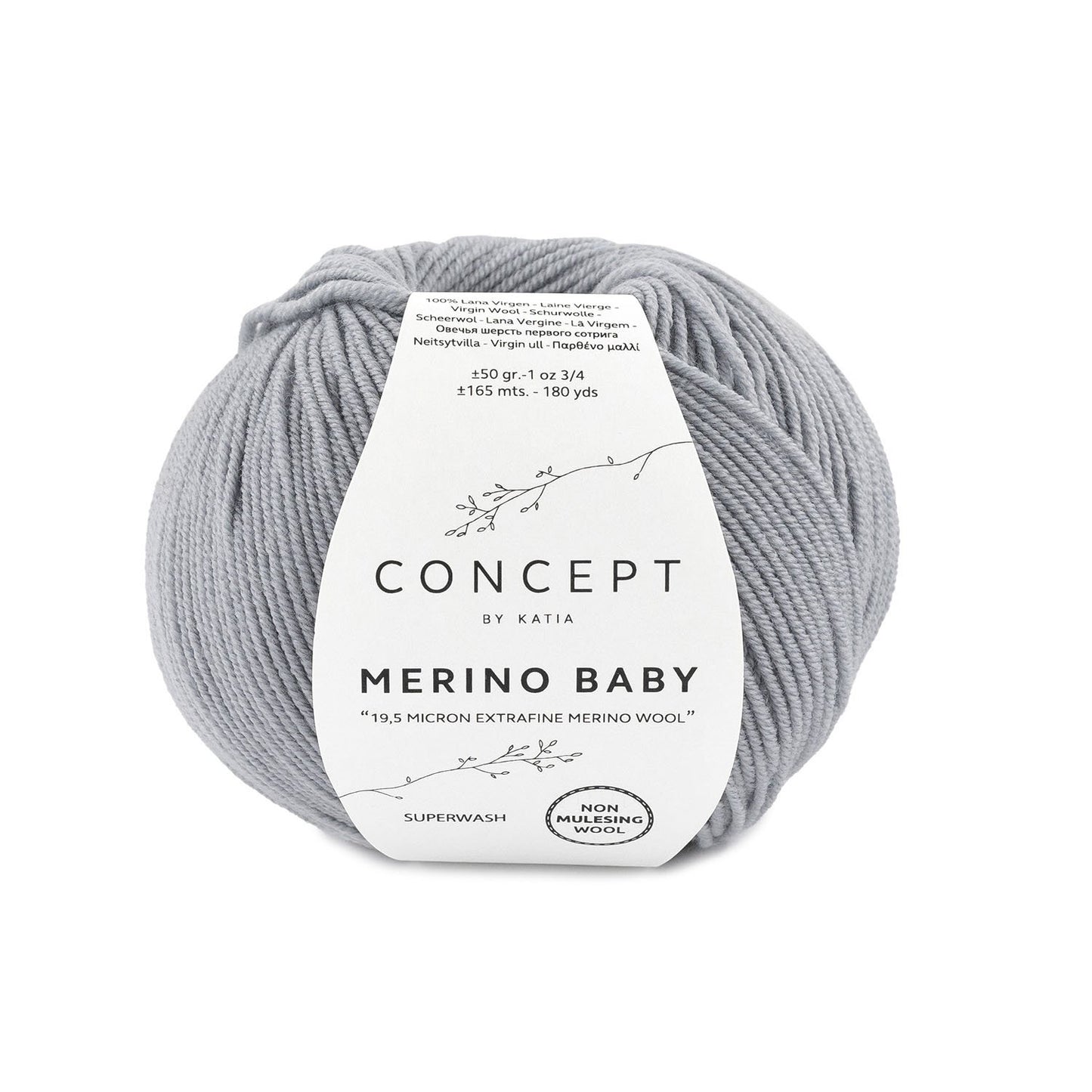 Katia Merino Baby Licht grijs kleur - 70