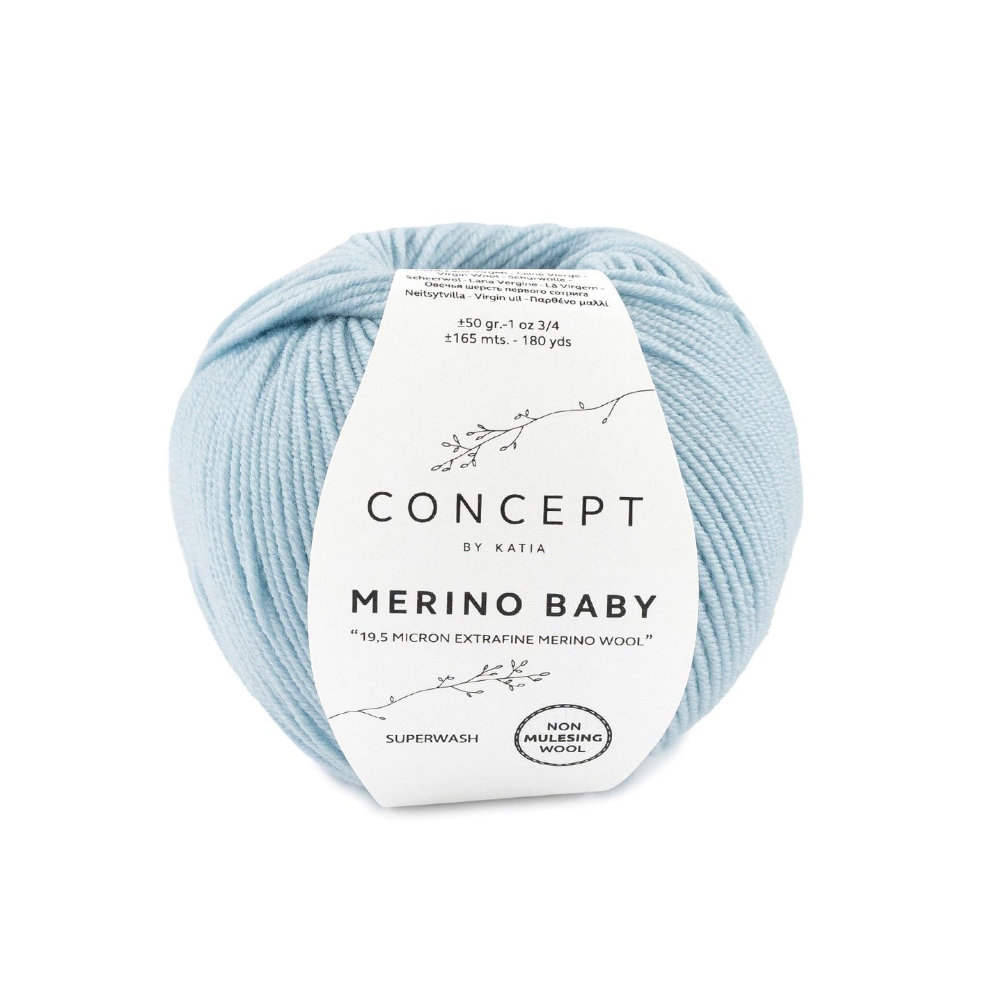Katia Merino Baby Licht jeans kleur - 80