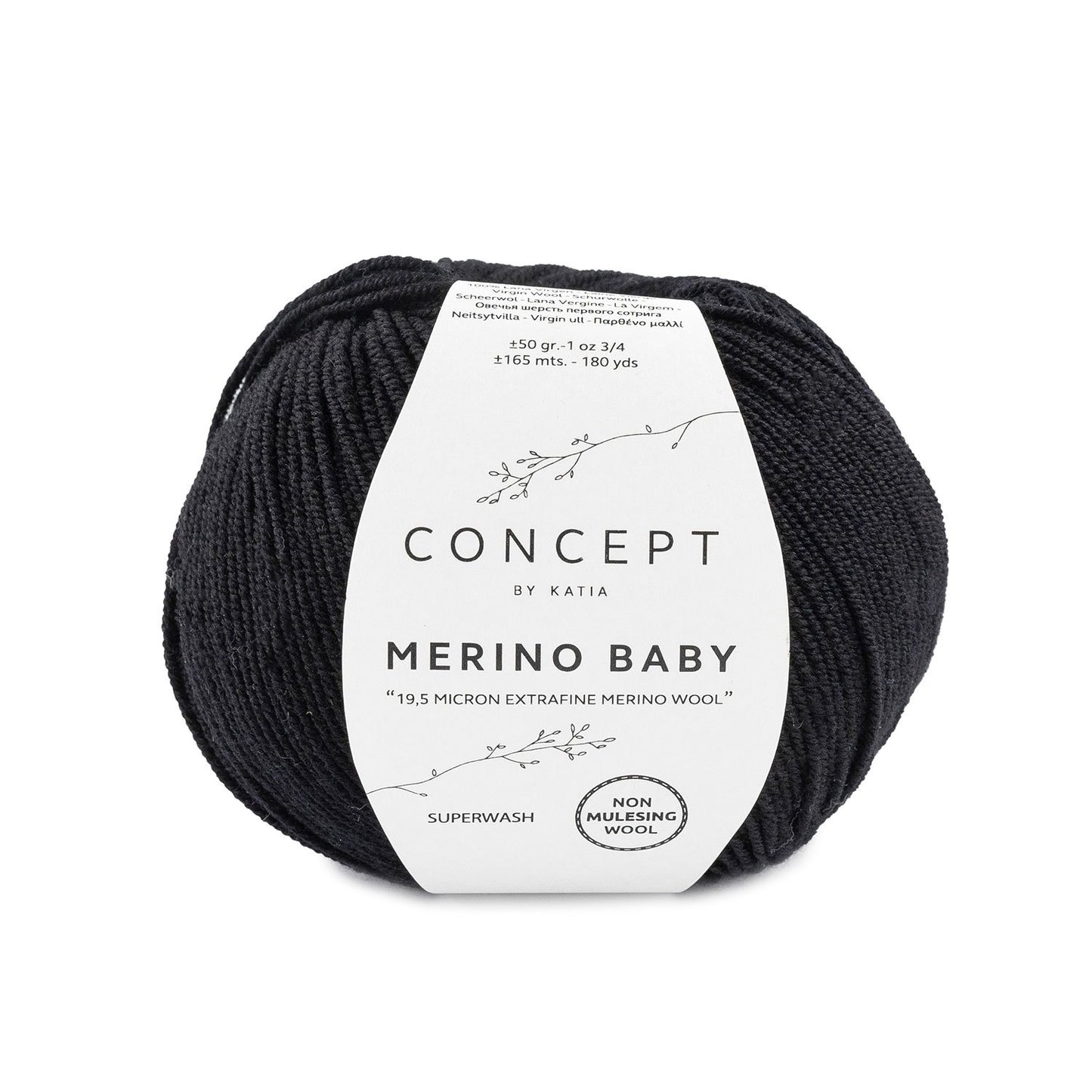 Katia Merino Baby Zwart kleur - 2