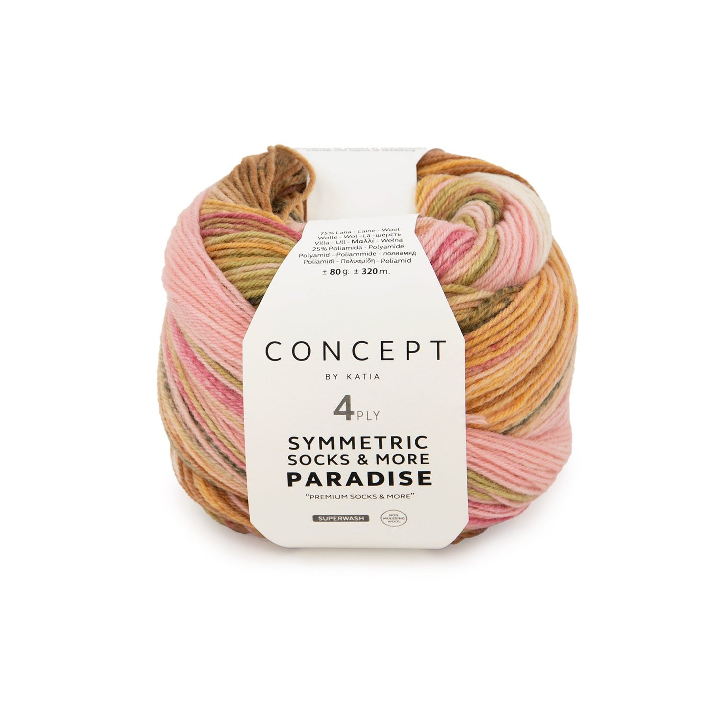 PARADISE SYM SOCKS Kauwgom roze-Camel-Groen 40