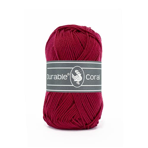 Durable Coral brei- en haakgaren 50 gram 125 meter 100 % katoen - Kleur 222