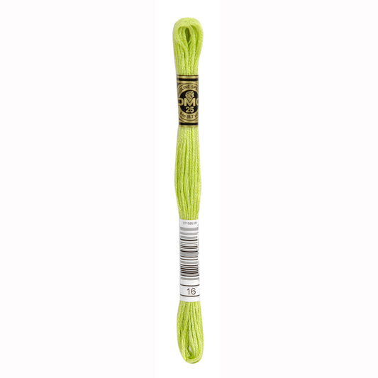 DMC Mouliné splijtzijde borduurgaren 6 draads 8 meter - Kleur 16