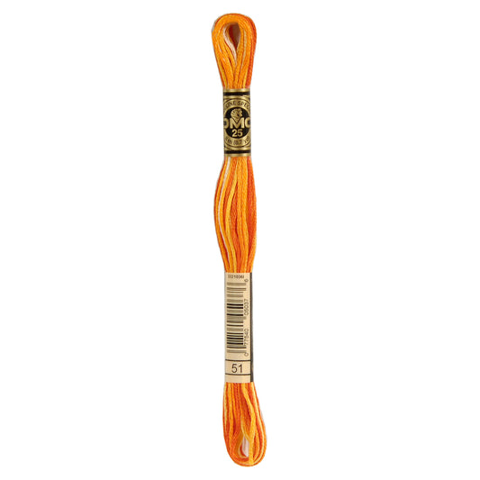 DMC Mouliné splijtzijde borduurgaren 6 draads 8 meter - Kleur 51