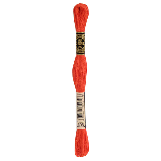 DMC Mouliné splijtzijde borduurgaren 6 draads 8 meter - Kleur 606