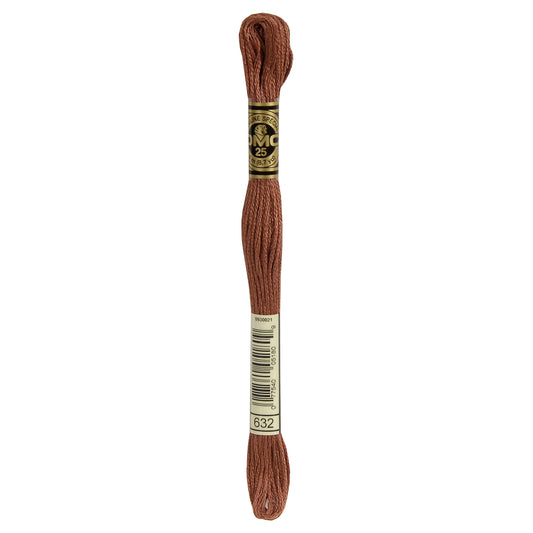 DMC Mouliné splijtzijde borduurgaren 6 draads 8 meter - Kleur 632