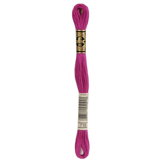 DMC Mouliné splijtzijde borduurgaren 6 draads 8 meter - Kleur 718