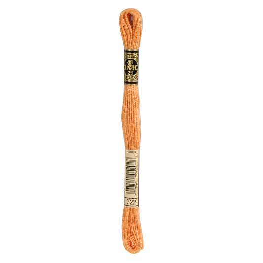 DMC Mouliné splijtzijde borduurgaren 6 draads 8 meter - Kleur 722