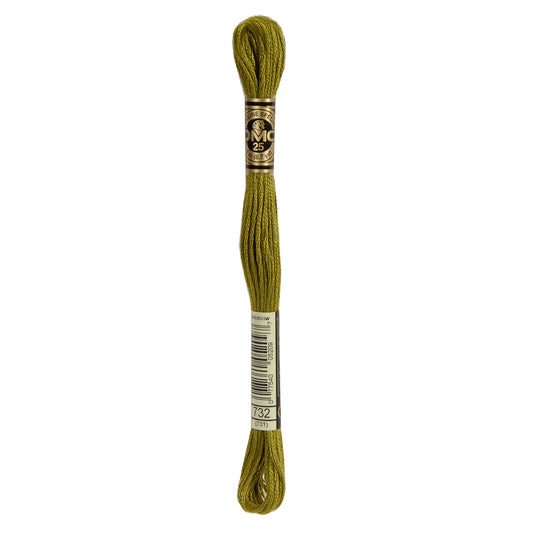 DMC Mouliné splijtzijde borduurgaren 6 draads 8 meter - Kleur 732