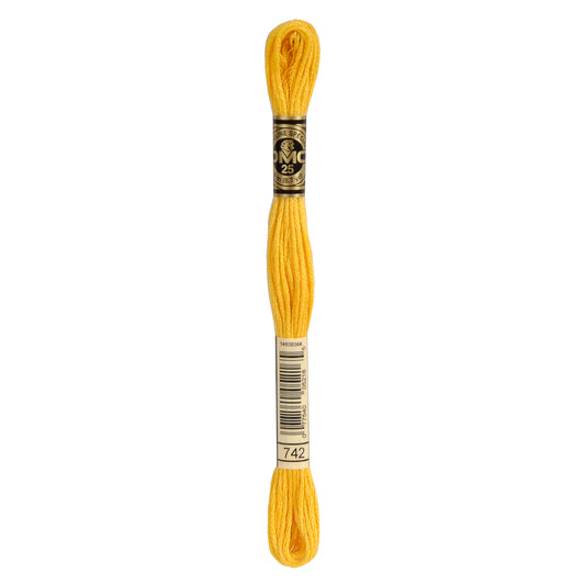 DMC Mouliné splijtzijde borduurgaren 6 draads 8 meter - Kleur 742