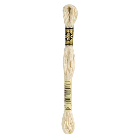 DMC Mouliné splijtzijde borduurgaren 6 draads 8 meter - Kleur ECRU