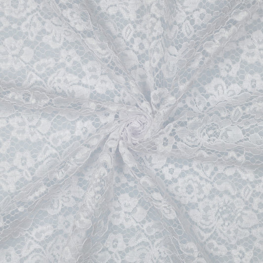 LACE TWO-SIDE SCALLOP - WHITE