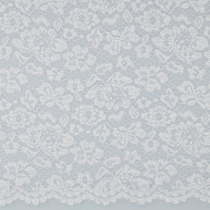 LACE TWO-SIDE SCALLOP - WHITE