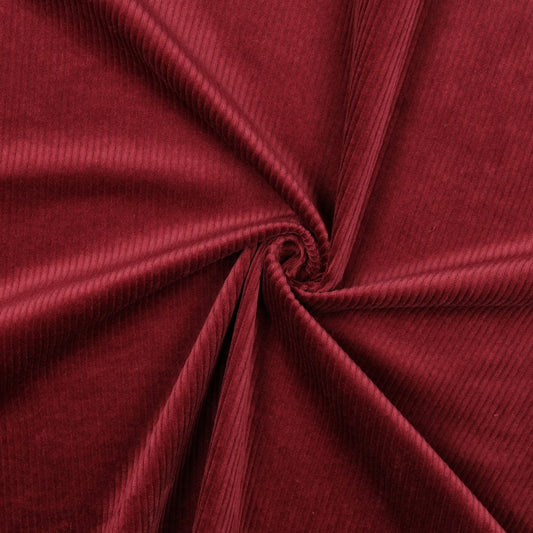 CORDUROY WASHED 6W STRETCH BORDEAUX RED