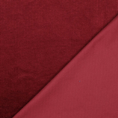 CORDUROY WASHED 6W STRETCH BORDEAUX RED