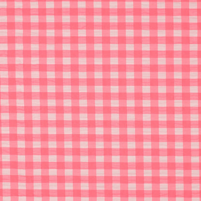 COTTON YARN DYED NEON CHECKS - PINK