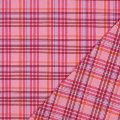 COTTON YARN DYED CHECKS - LIGHT PINK