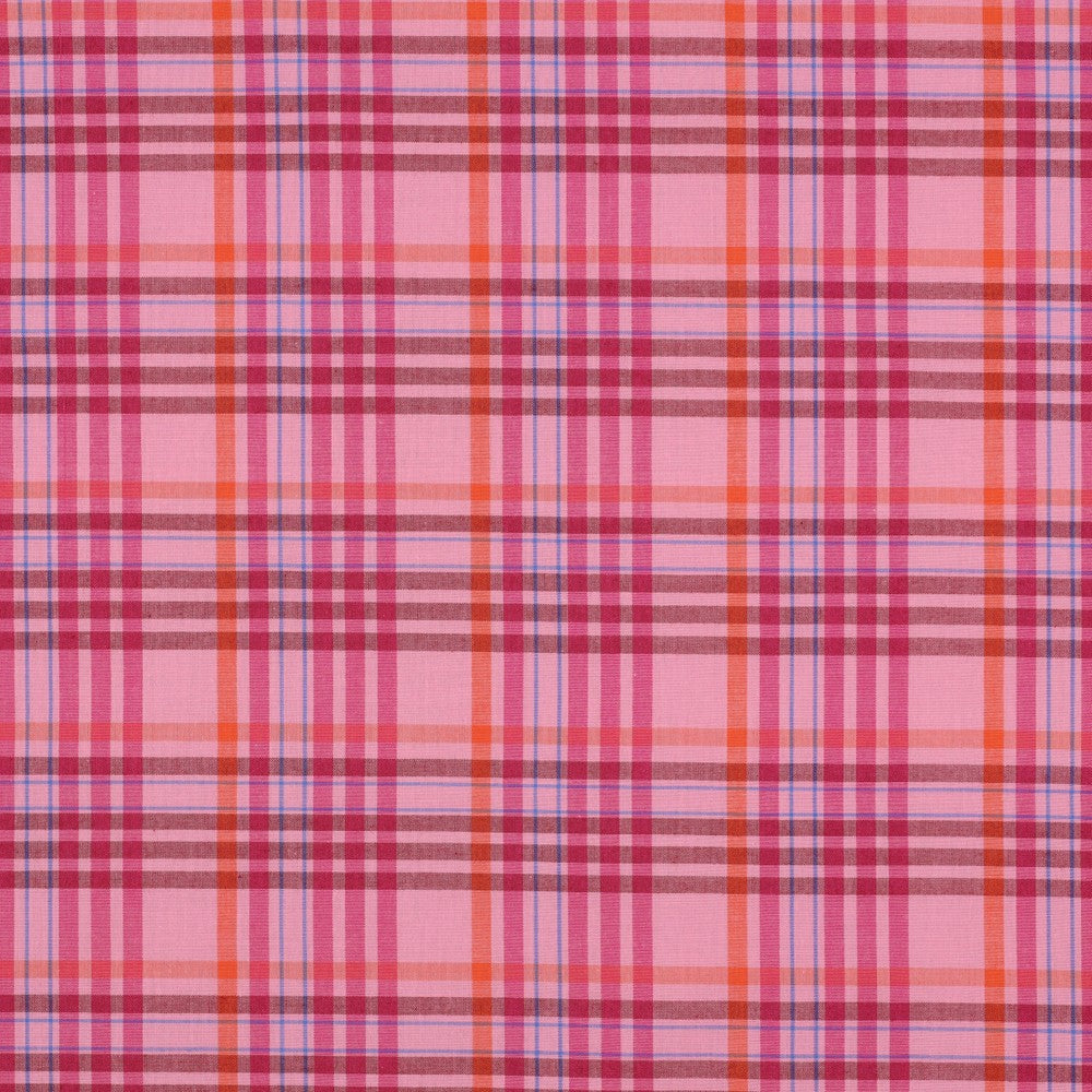 COTTON YARN DYED CHECKS - LIGHT PINK