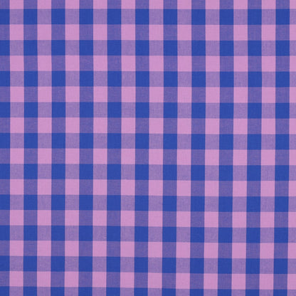 COTTON YARN DYED CHECKS - LAVENDER/BLUE