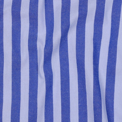 COTTON YARN DYED STRIPES BLUE