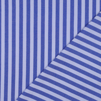 COTTON YARN DYED STRIPES BLUE