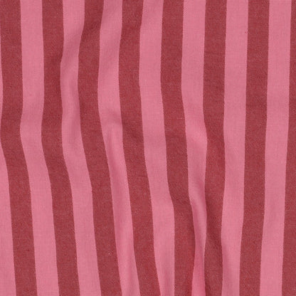 COTTON YARN DYED STRIPES MAUVE