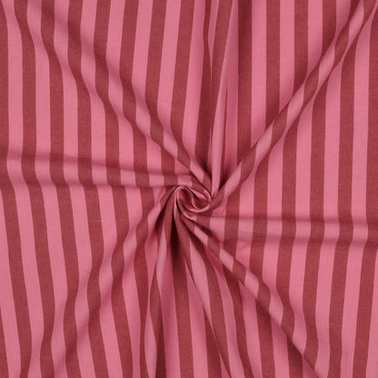 COTTON YARN DYED STRIPES MAUVE