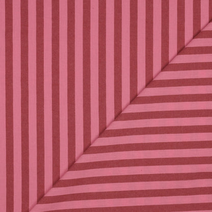 COTTON YARN DYED STRIPES MAUVE