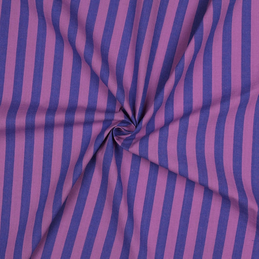 COTTON YARN DYED STRIPES PURPLE