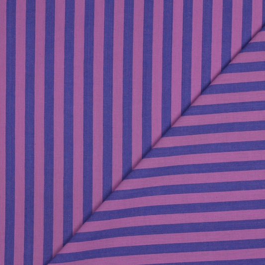 COTTON YARN DYED STRIPES PURPLE