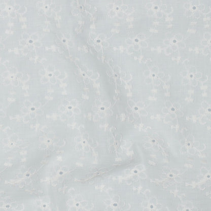 COTTON EMBROIDERY TWO-SIDE SCALLOP