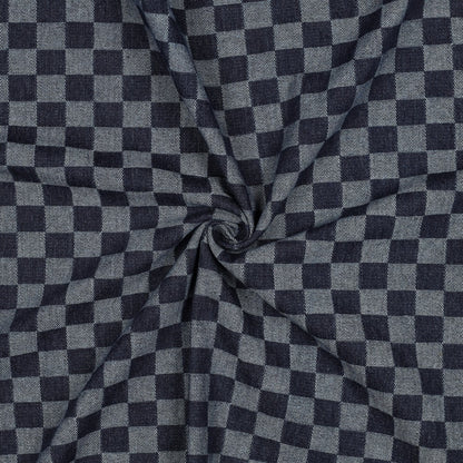 DENIM JACQUARD CHECKS - JEANS