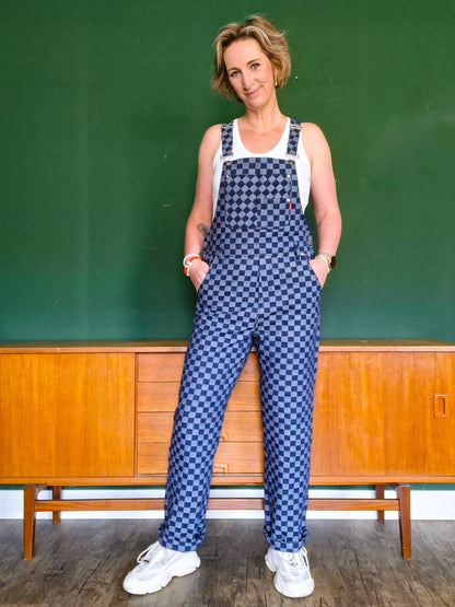 DENIM JACQUARD CHECKS - JEANS