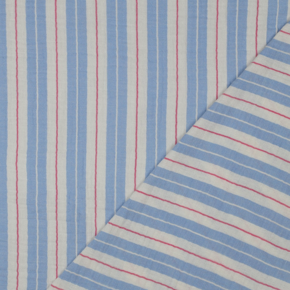 DOUBLE GAUZE YARN DYED STRIPES