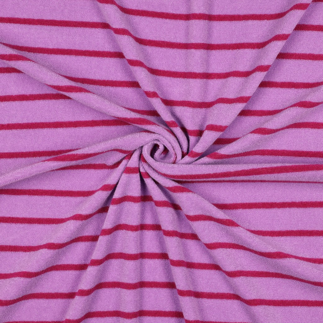 COTTON TOWELLING YARN DYED STRIPES