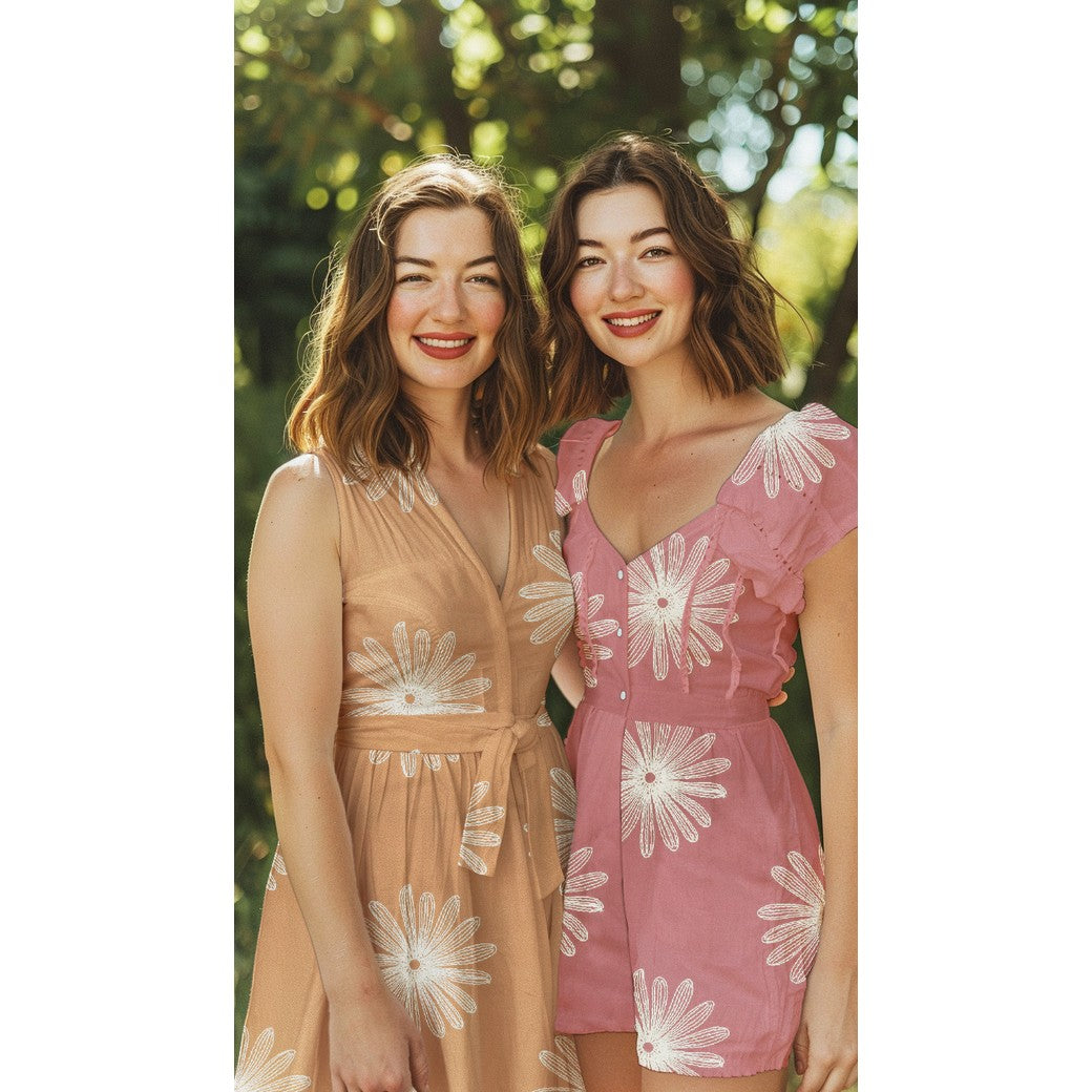 COTTON EMBROIDERY FLOWERS