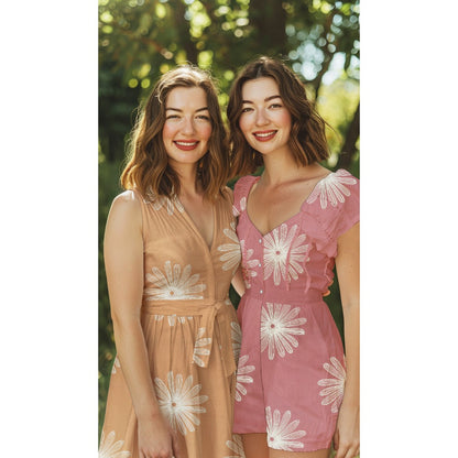 COTTON EMBROIDERY FLOWERS