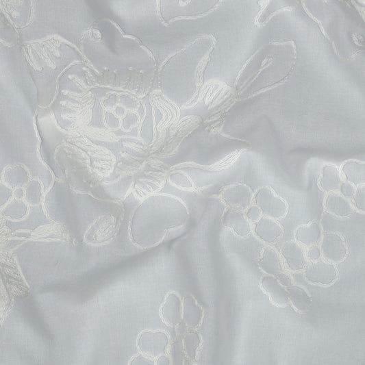 COTTON VOILE EMBROIDERY FLOWERS