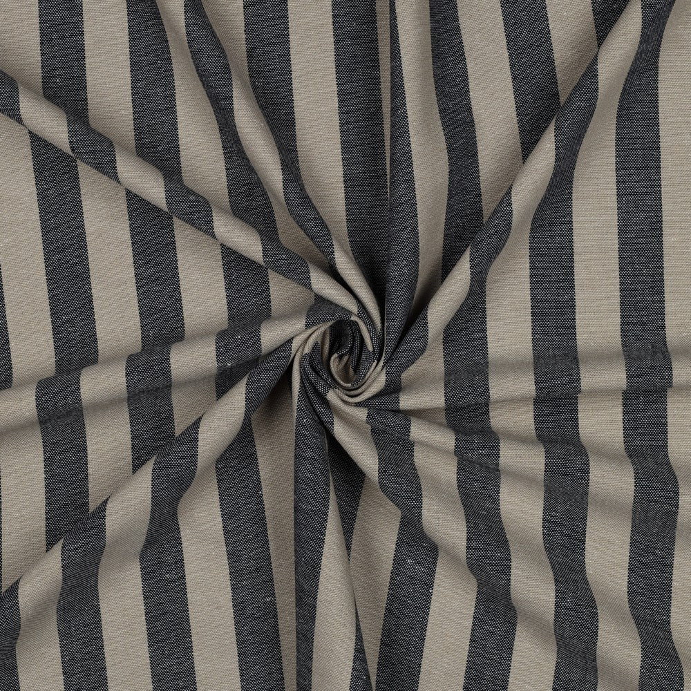 LINEN VISCOSE YARN DYED STRIPES