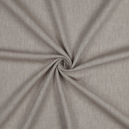 LINEN COTTON HERRINGBONE BEIGE