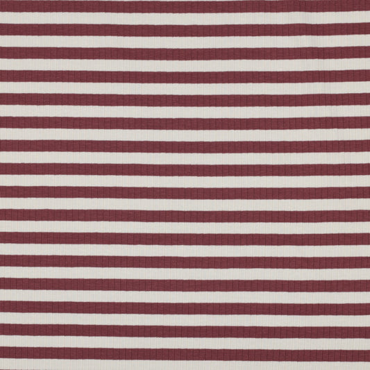 RIB YARN DYED STRIPES - MAGENTA /CORAL