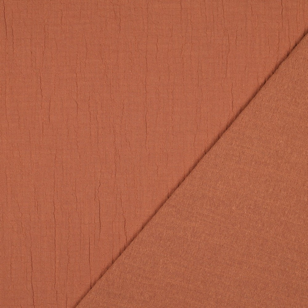 DOUBLE GAUZE SLUB BRICK