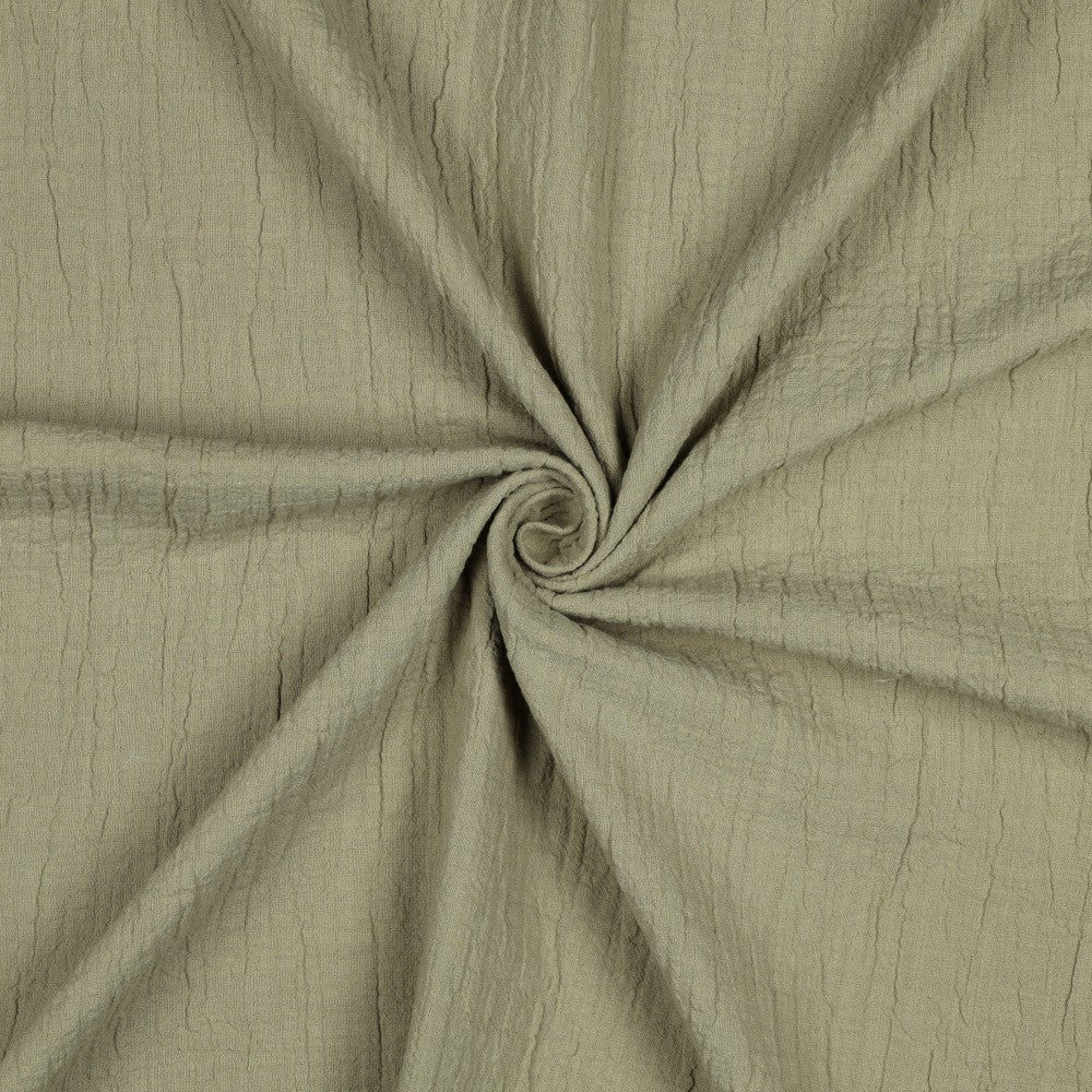 DOUBLE GAUZE SLUB OLIVE