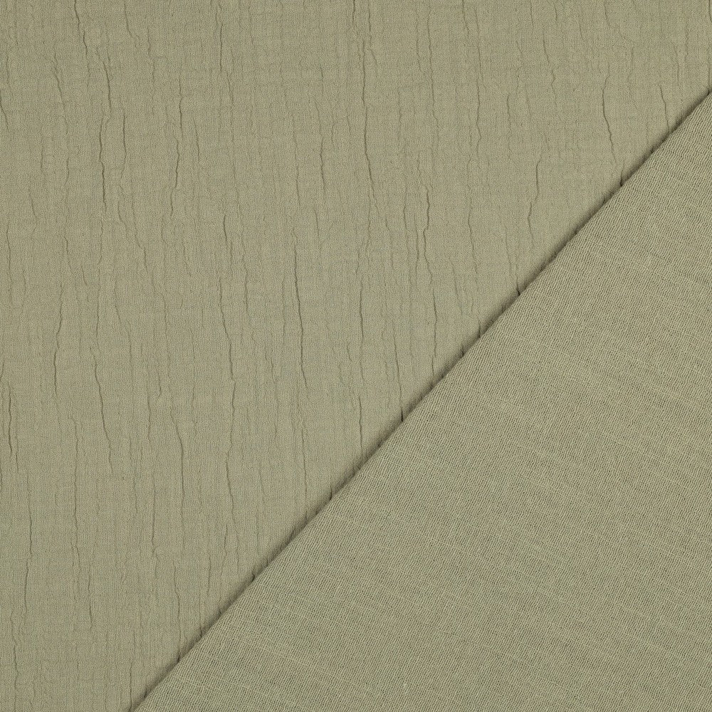DOUBLE GAUZE SLUB OLIVE