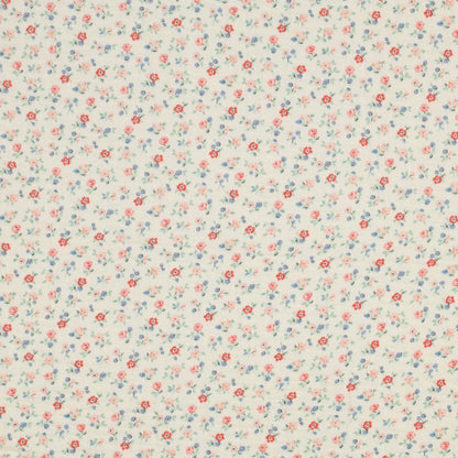 DOUBLE GAUZE DIGITAL FLOWERS OFF-WHITE