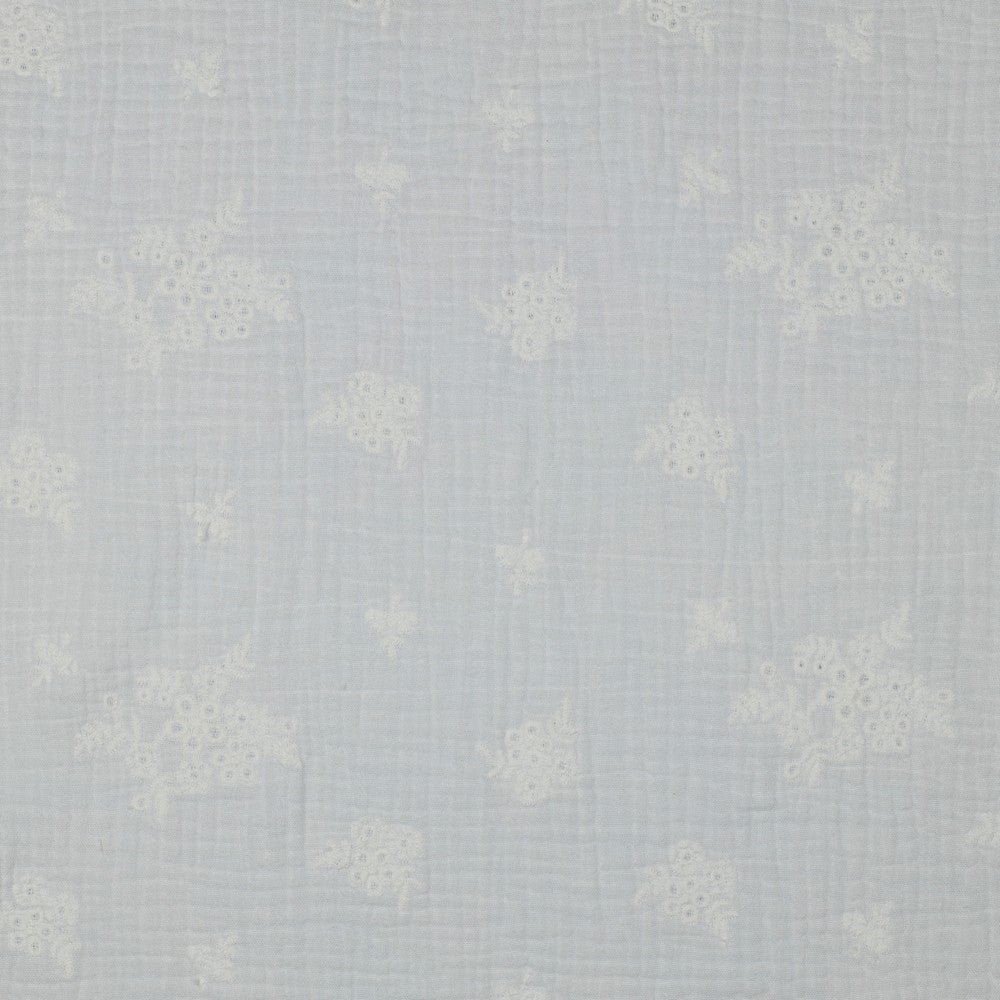 DOUBLE GAUZE EMBROIDERY FLOWERS