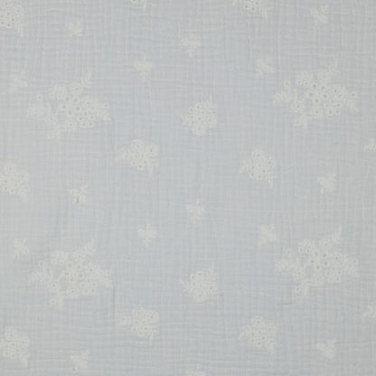 DOUBLE GAUZE EMBROIDERY FLOWERS