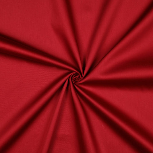 COTTON SATIN BORDEAUX